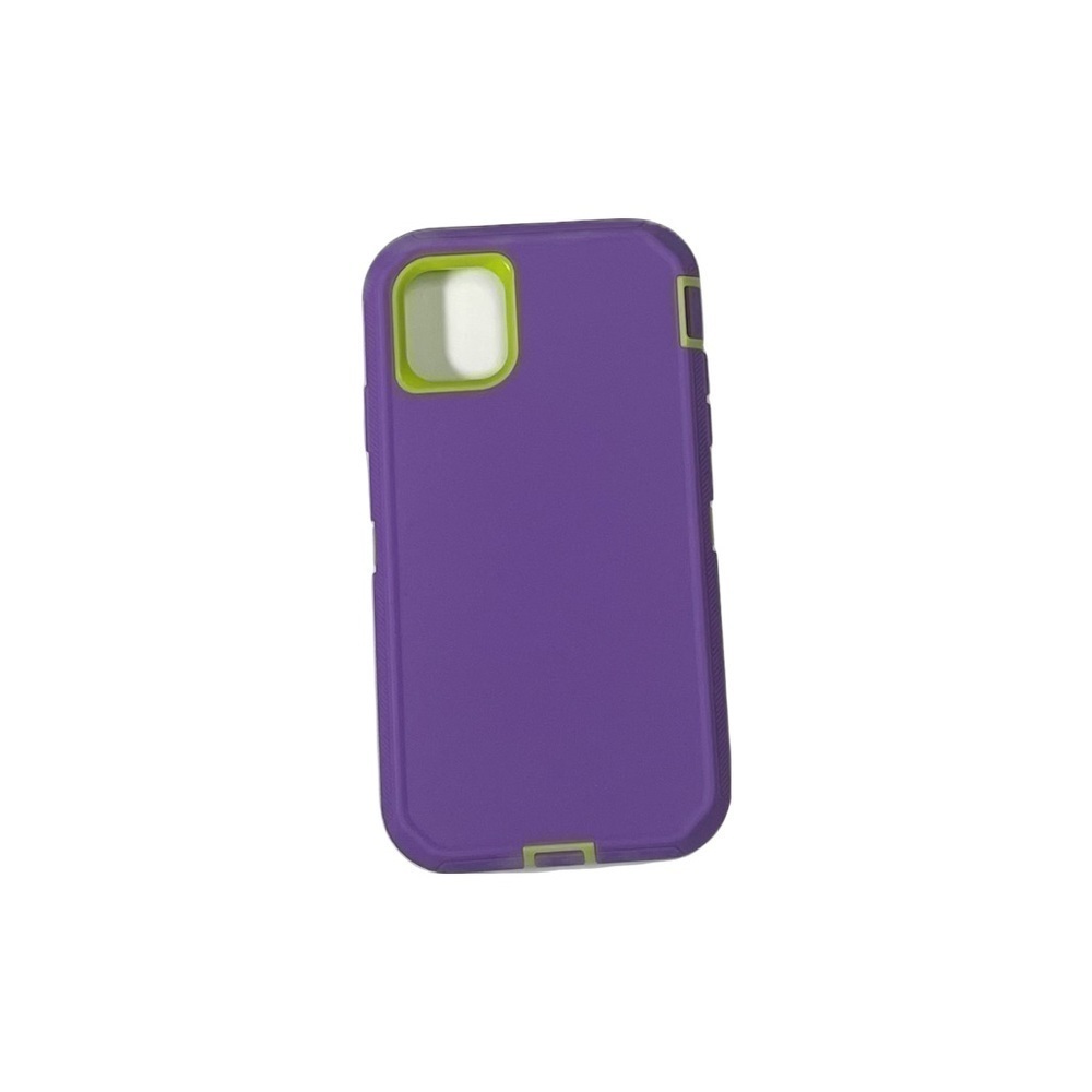 Purple & Lime green Heavy Duty case for iPhone 11 & iPhone 12